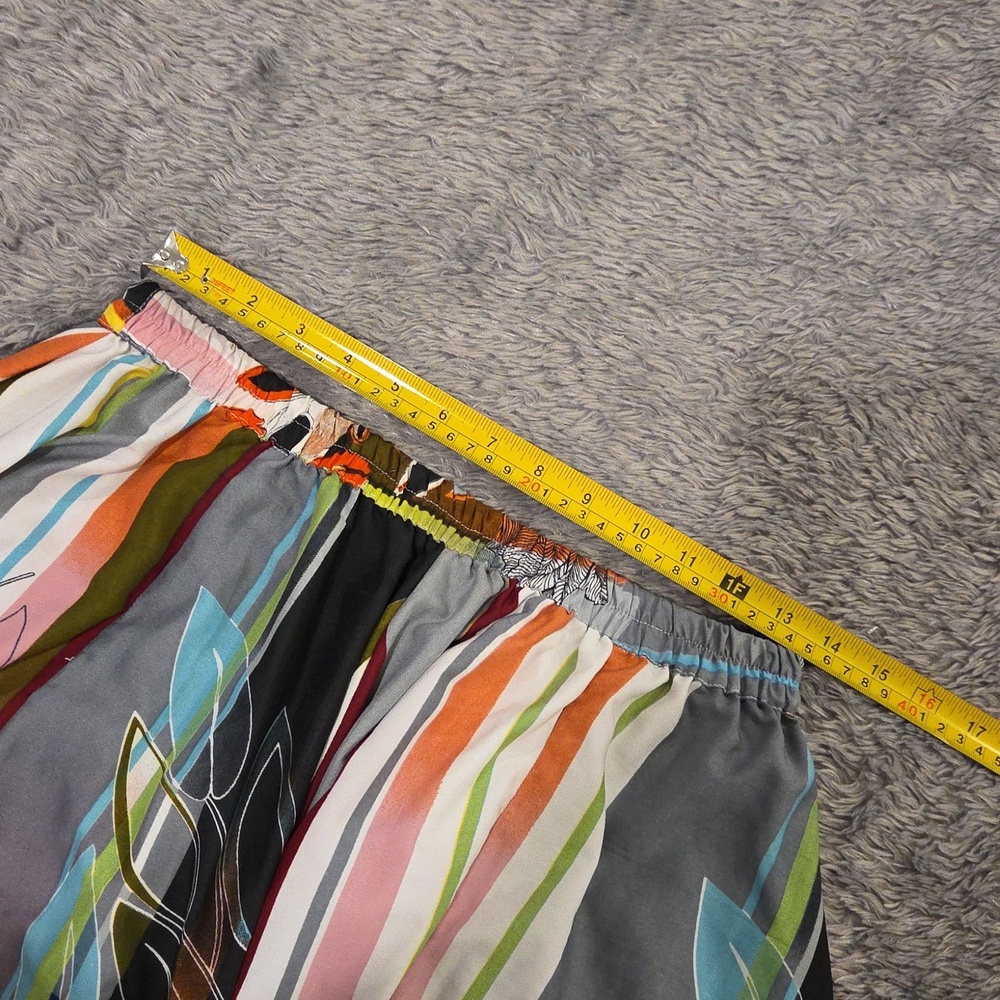 Mix Nouveau Colorful Floral Striped Maxi Skirt Size S! - Picture 6 of 7